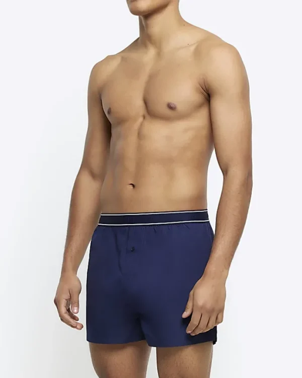 3PK blue boxer shorts