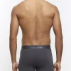 4PK grey cotton stretch trunks