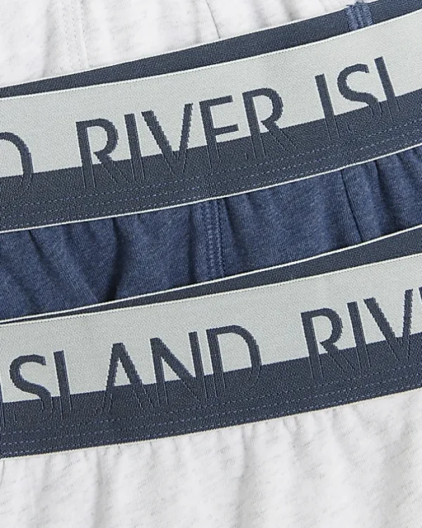 4PK Navy Cotton Stretch RI trunks