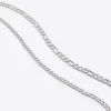 2PK silver colour chain necklace