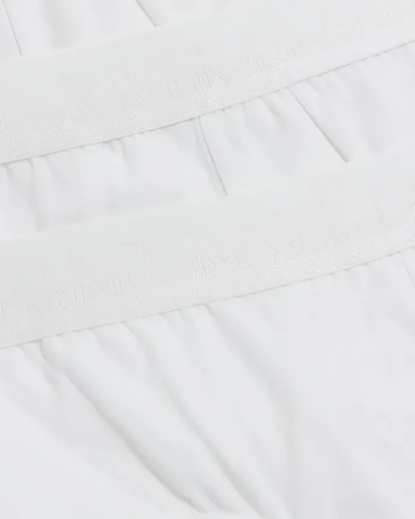 4PK white cotton stretch briefs