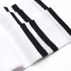 3PK White Double Stripe Tube Socks