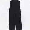 Plus black bandeau jumpsuit