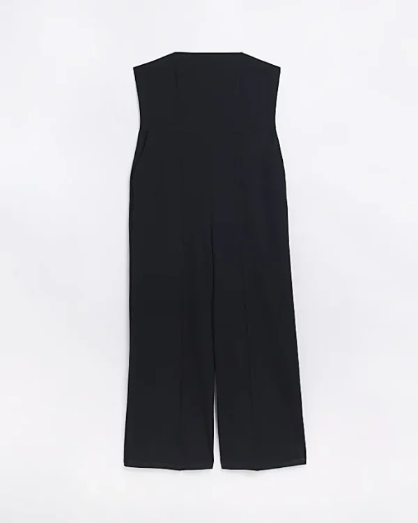 Plus black bandeau jumpsuit