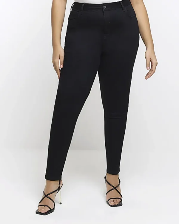 Plus black bum sculpt skinny jeans