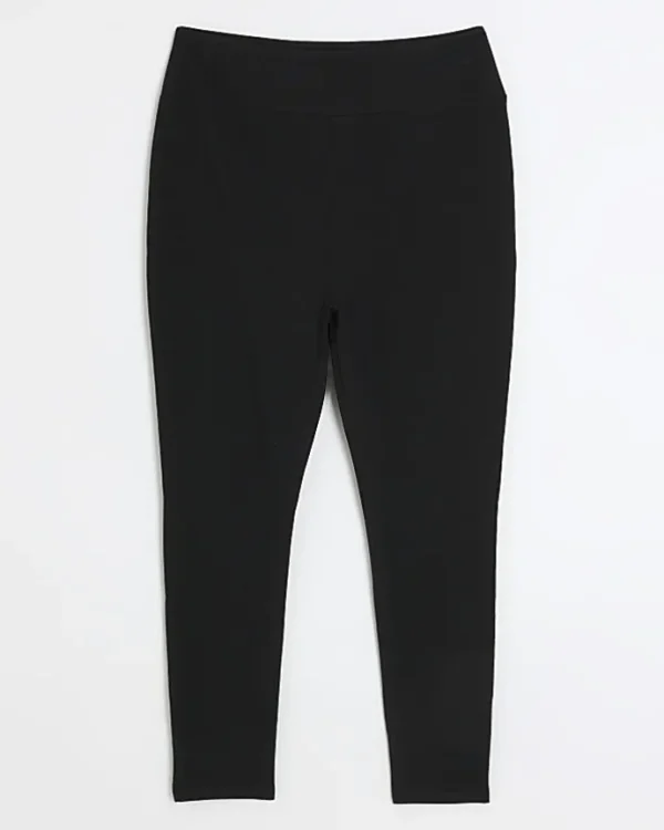 Plus black high waisted leggings