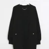 Plus black knit cardigan