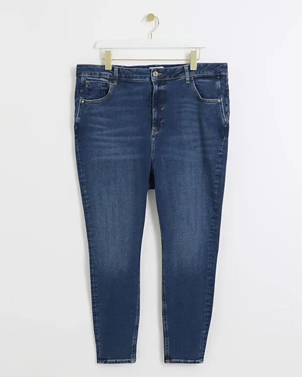 Plus blue bum sculpt skinny jeans