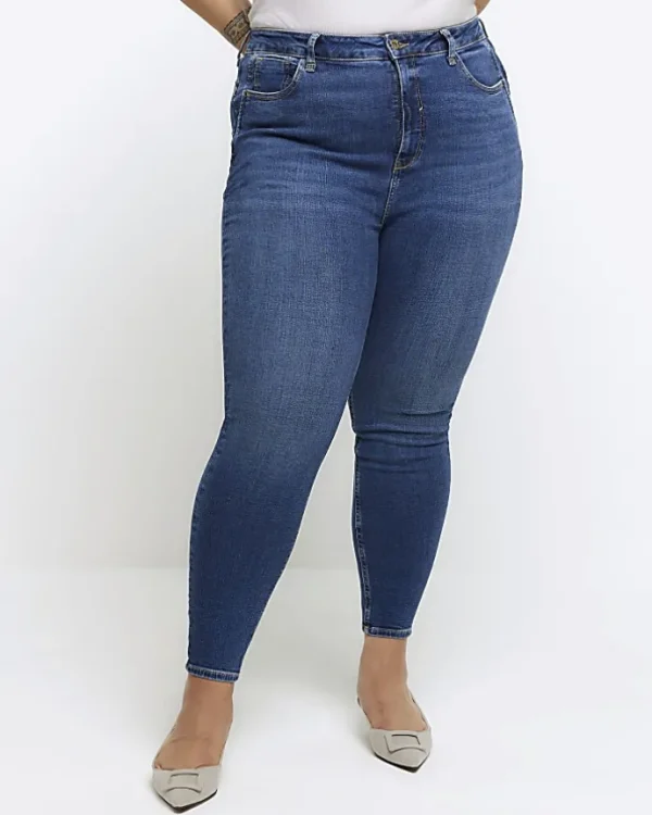 Plus blue bum sculpt skinny jeans