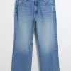 Plus blue high waisted straight leg jeans