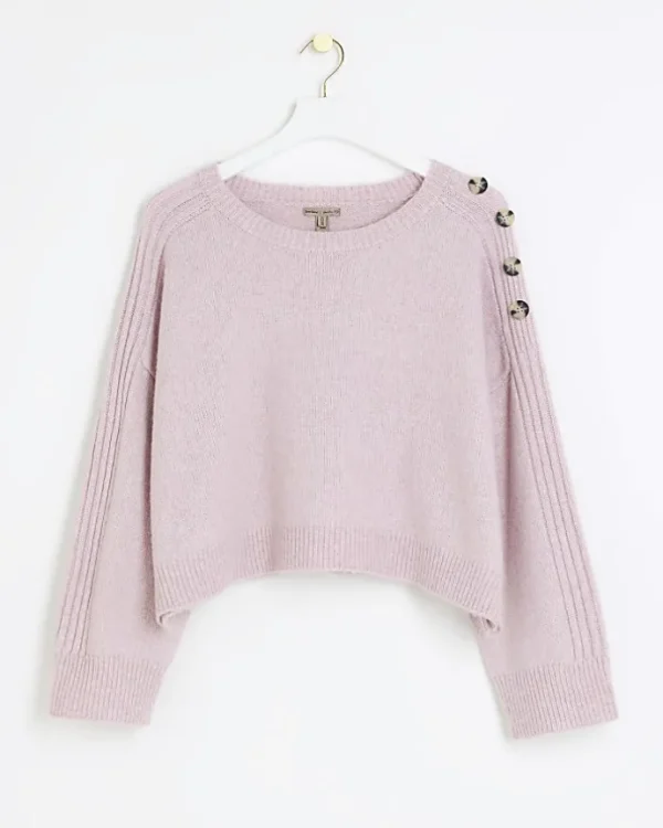 Plus pink crop jumper