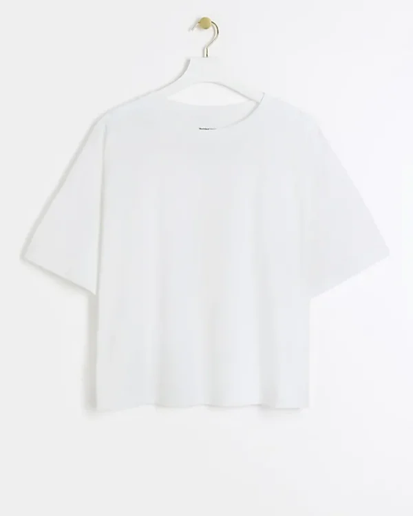 Plus white boxy t-shirt