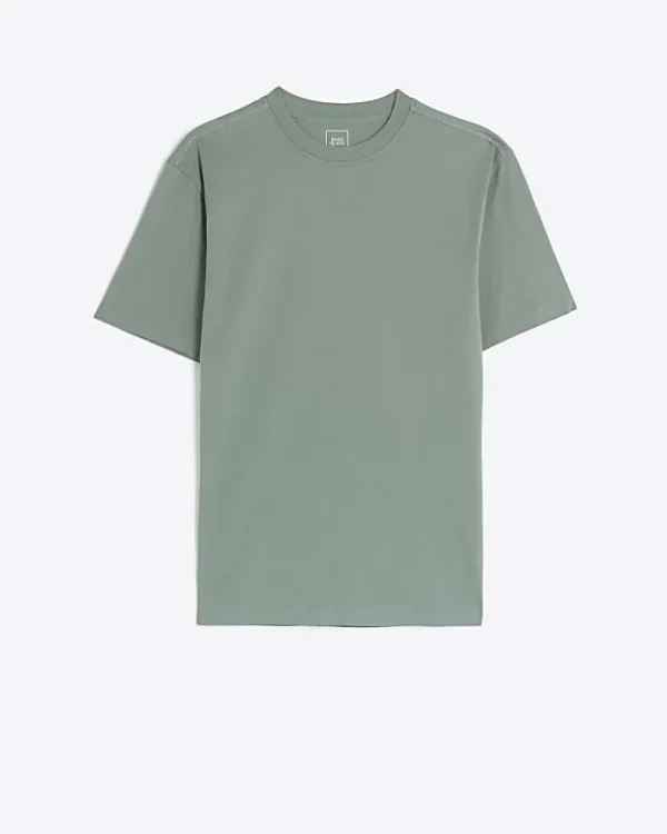 Sage green slim fit t-shirt