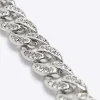 Silver colour chain diamante bracelet