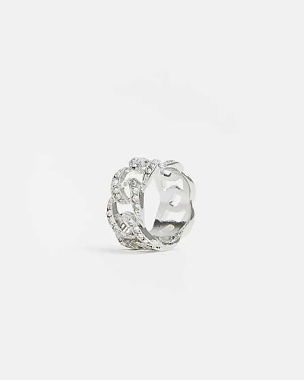 Silver colour Chain Link Ring