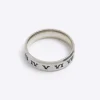 Silver colour stainless steel roman ring