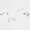 Silver diamante earrings multipack