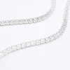 Silver plated diamante necklace