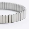 Silver steel watch strap bracelet