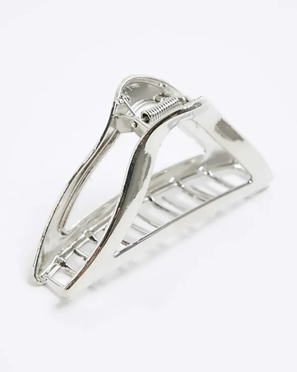 Silver Triangle Hair Claw