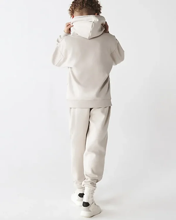 Stone plain hoodie