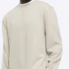 Stone regular fit rib sweatshirt