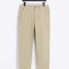 Stone slim fit casual chino trousers