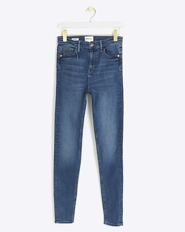 Tall blue bum sculpt skinny jeans