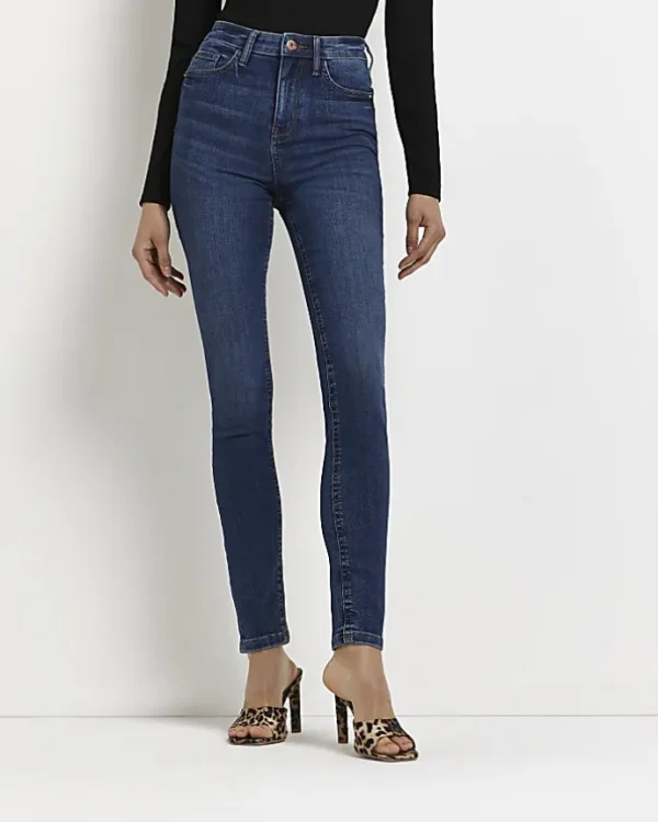 Tall blue bum sculpt skinny jeans