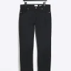 Washed black slim fit jeans