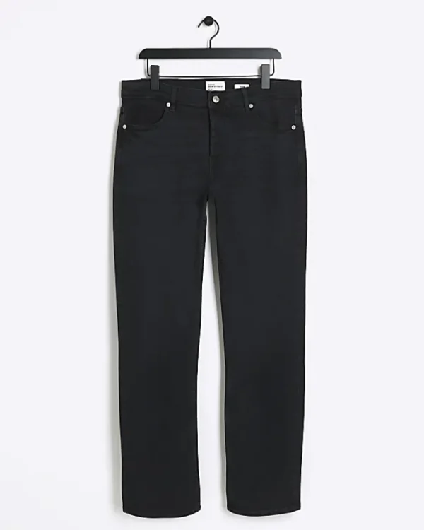 Washed black slim fit jeans