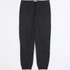 Washed navy slim fit cargo joggers