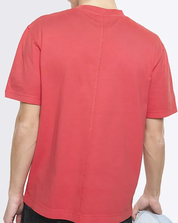 Washed red RI Studio regular fit t-shirt