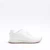 White embossed trainers