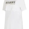 White graphic nursing t-shirt