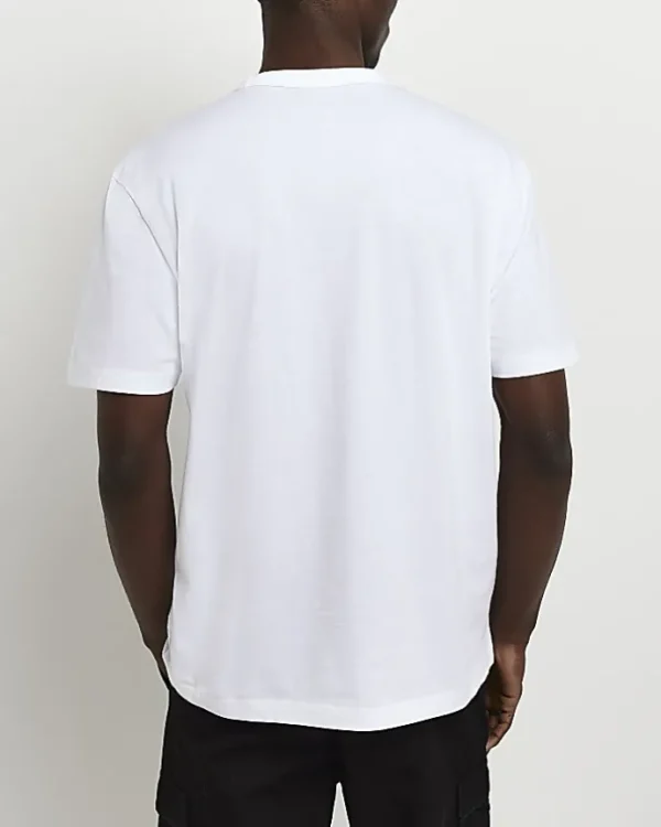 White multipack of 5 regular fit t-shirts