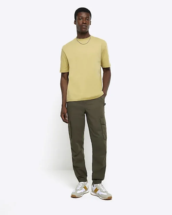 Yellow regular fit t-shirt